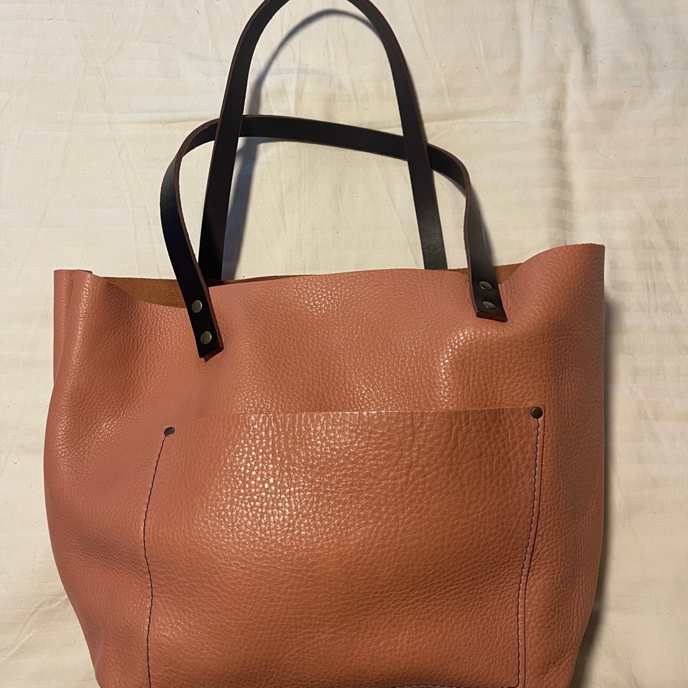 🦄 Portland Leather Large Quartz Tote Bag